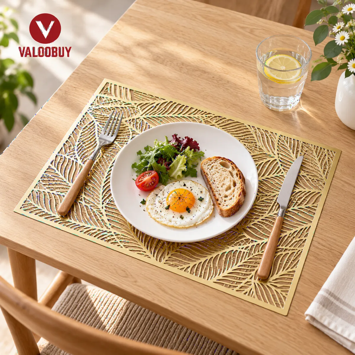 Placemats Round Woven Alas Pinggan