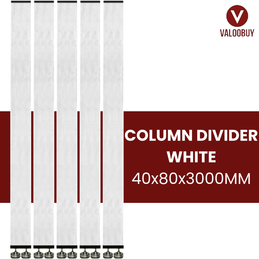 White - Column Divider Aluminium