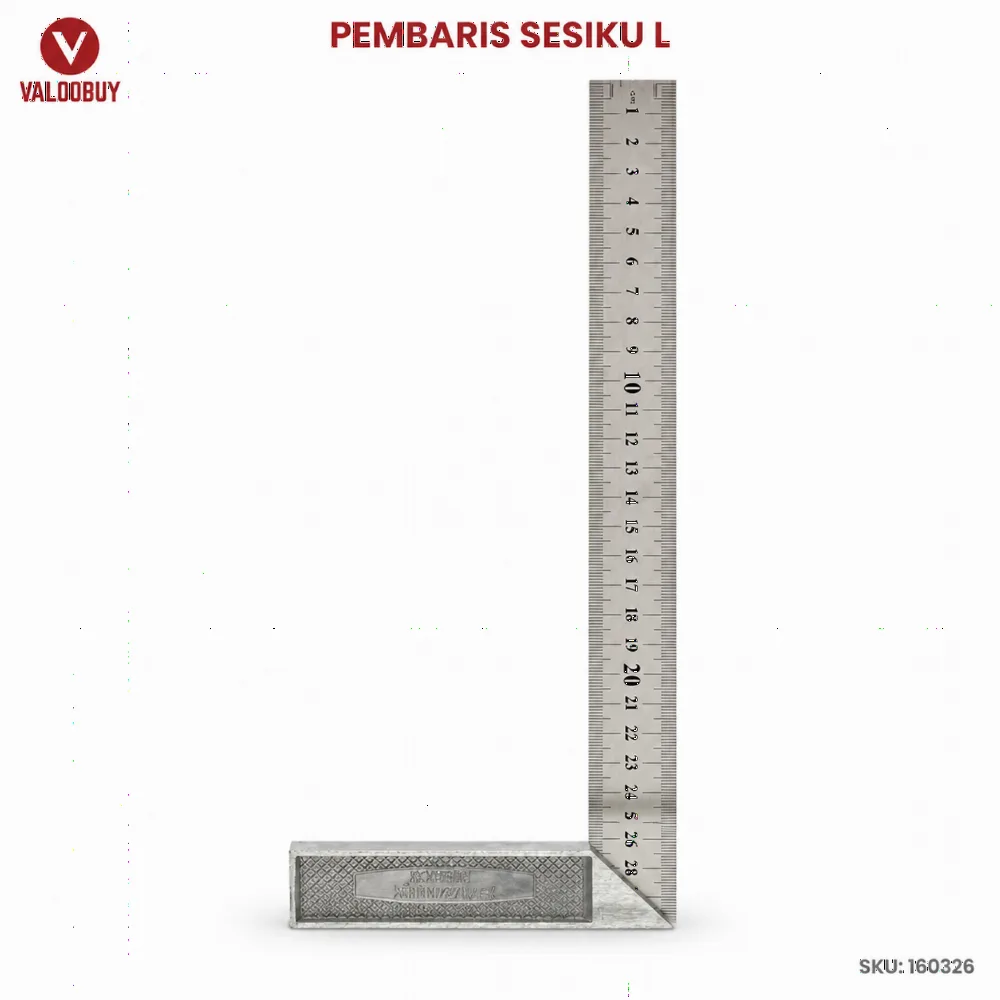Pembaris Sesiku L Square Sudut Tepat