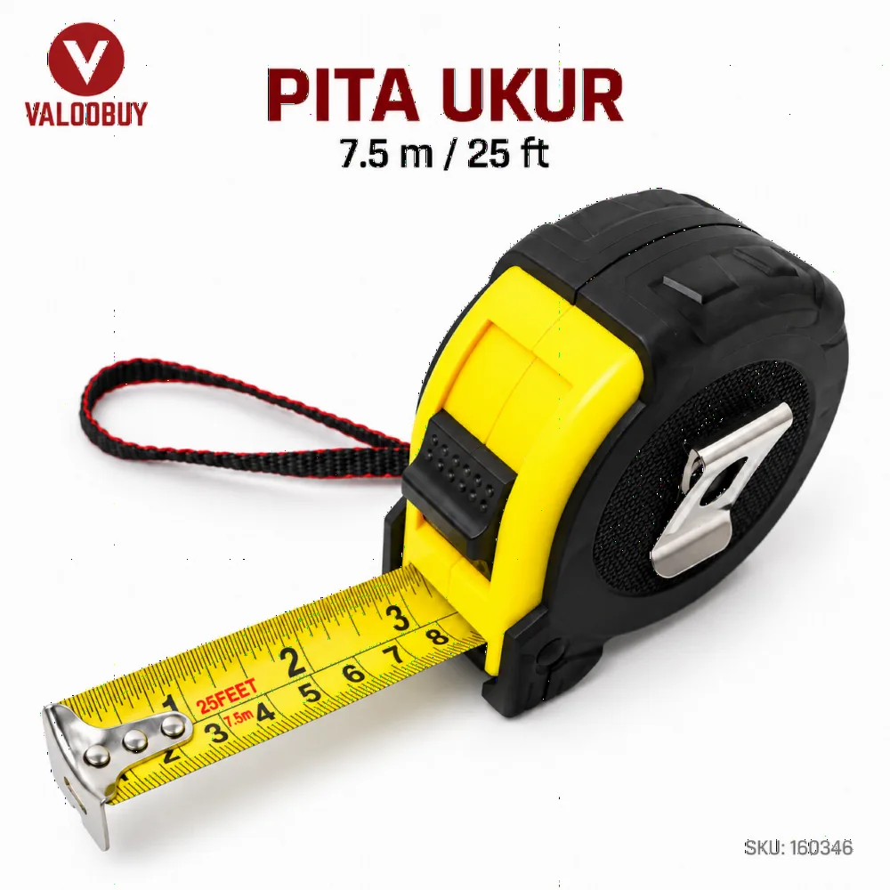 Measuring Tape 7.5m / 25 Kaki Pita Ukur