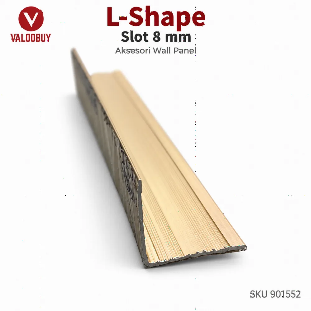 L-Shape - Marble PET Panel Kemasan Bucu