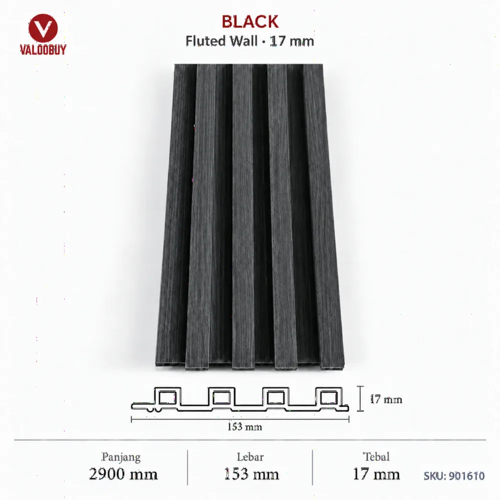 Fluted Wall 17mm Panel Dinding Berjalur