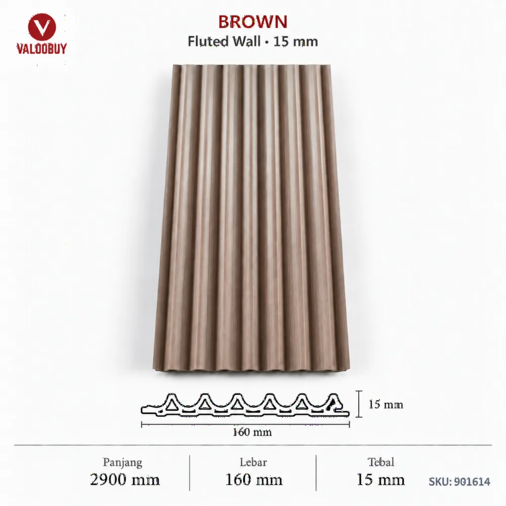 Fluted Wall 15mm Panel Dinding Berjalur