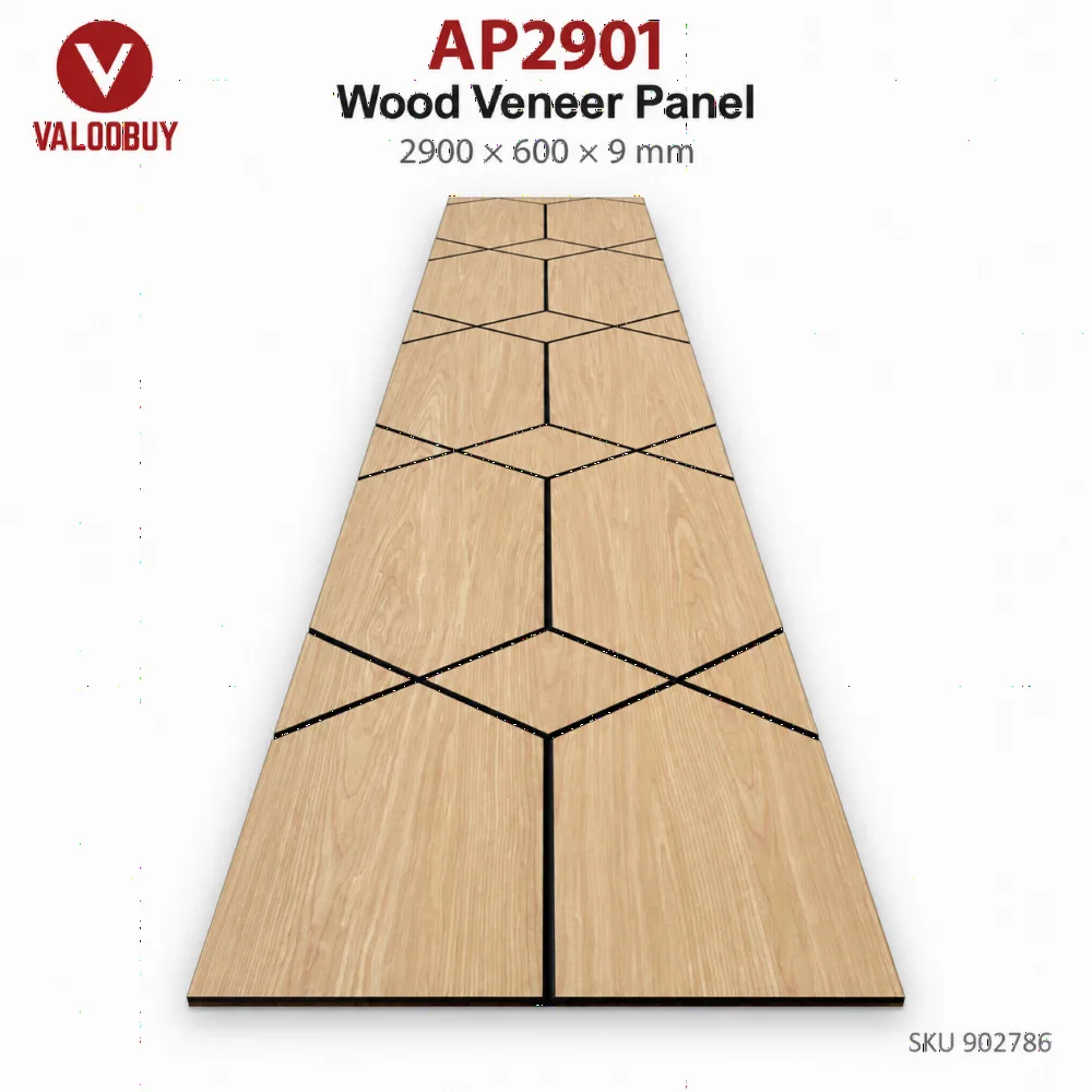 Wood Veneer Acoustic Wall Panel 2900mm
