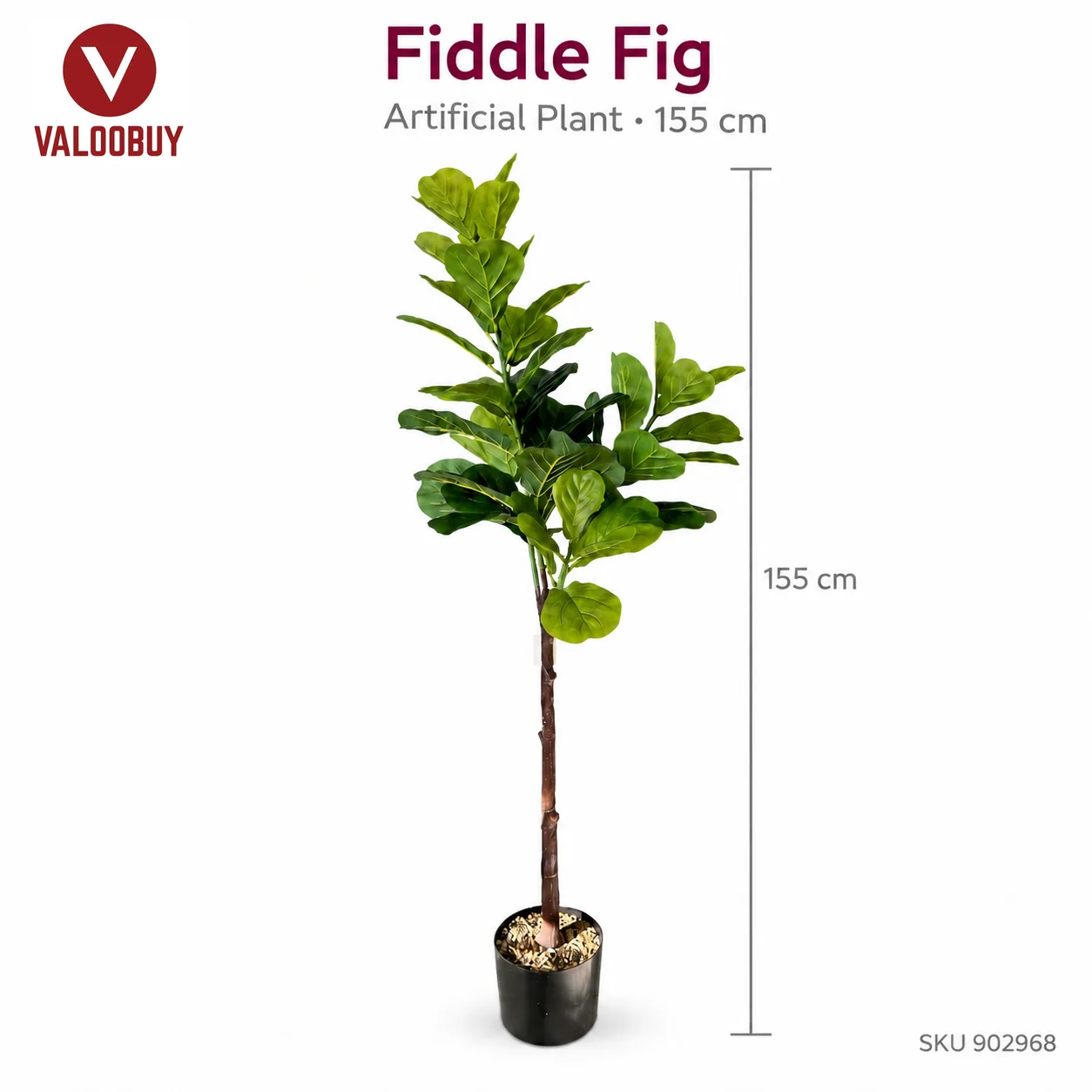 Artificial Fiddle Fig Pokok Tiruan Berpasu