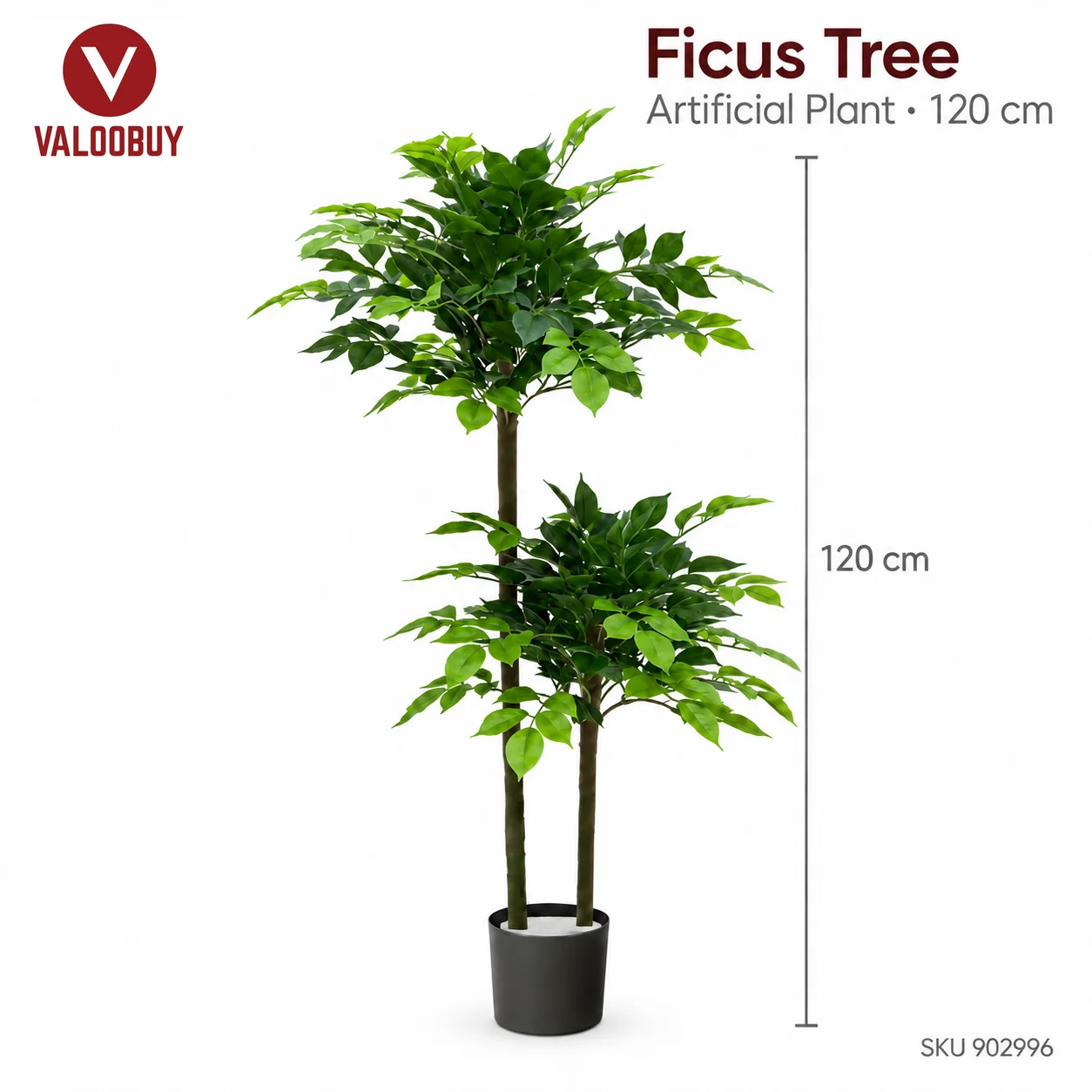 Artificial Ficus Tree 2 Heads