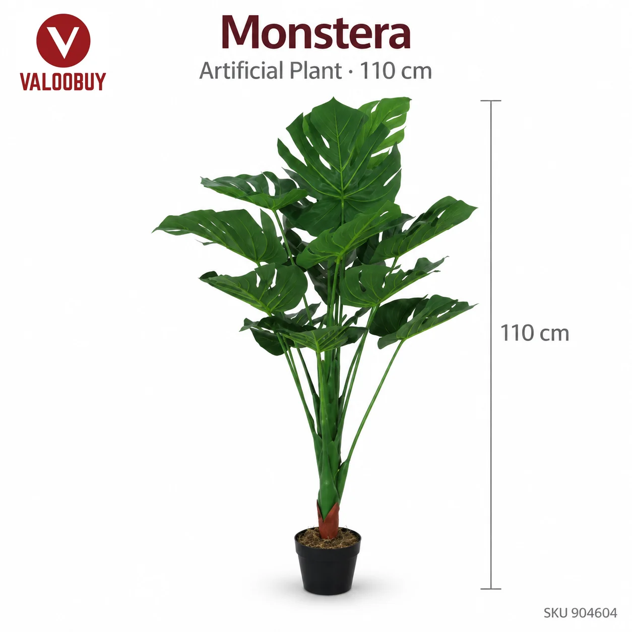 110 Cm - Monstera Artificial Tree