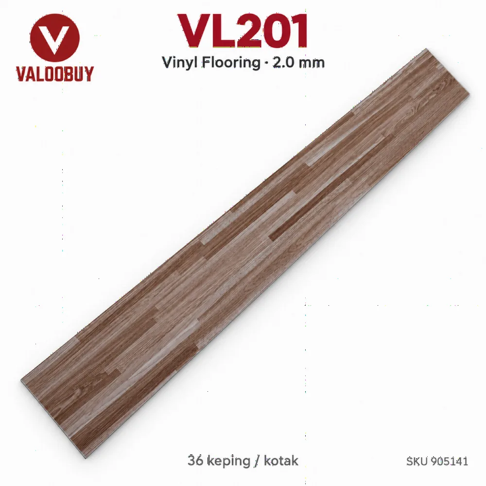 Vinyl Flooring 2.0mm Lantai Vinyl Berpelekat