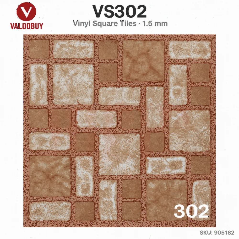 1.5mm Vinyl Square Self Adhesive | 1 Box 25 pcs | 25sqft